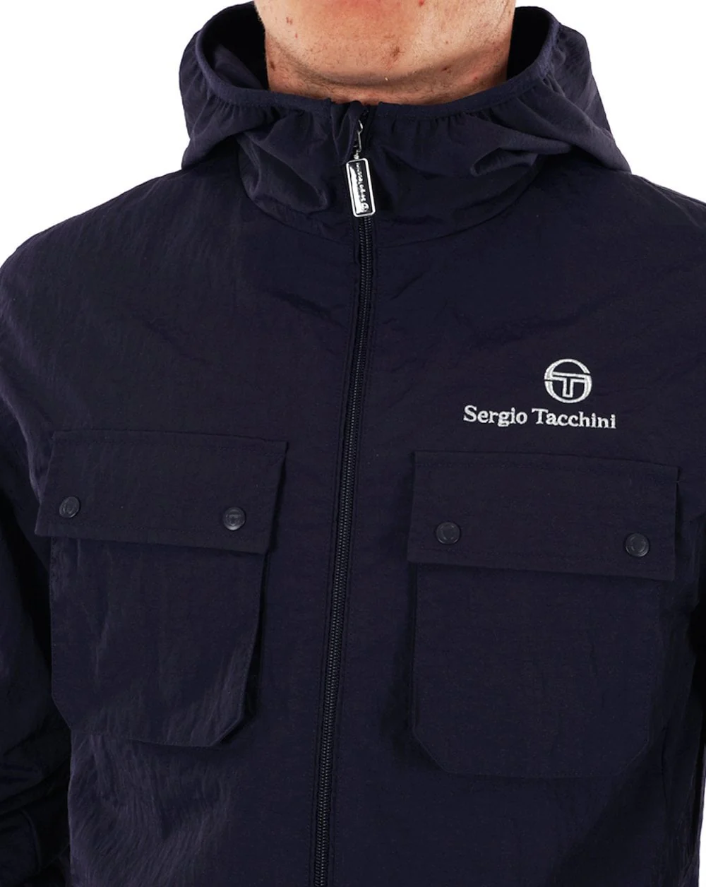 Sergio Tacchini Terrace Pocket Jacket Navy - Image 3