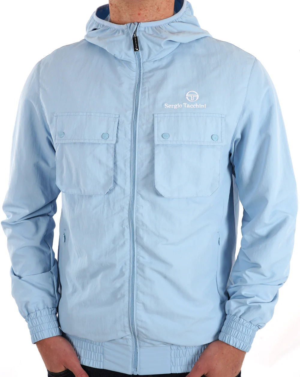 Sergio Tacchini Terrace Pocket Jacket Sky Blue - Image 3