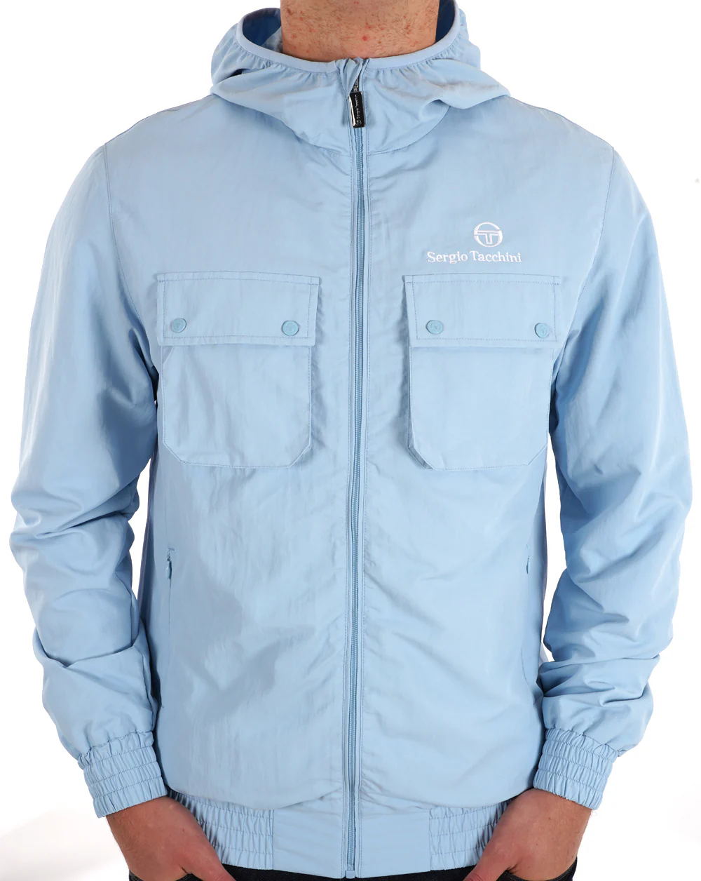 Sergio Tacchini Terrace Pocket Jacket Sky Blue - Image 4