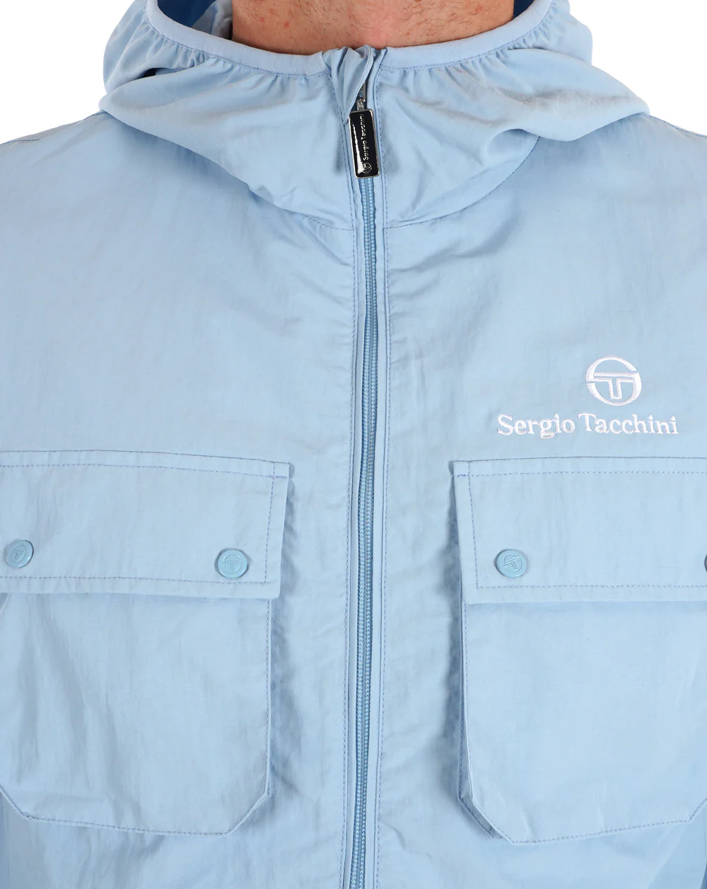 Sergio Tacchini Terrace Pocket Jacket Sky Blue - Image 5