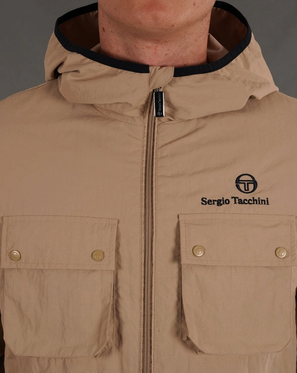 Sergio Tacchini Terrace Pocket Jacket Warm Sand - Image 2