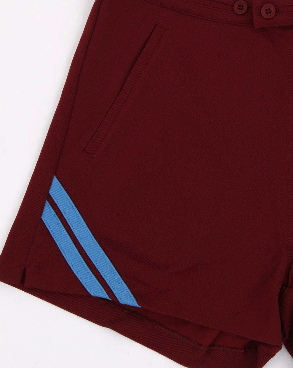 Sergio Tacchini Time Shorts Claret/Sky Blue - Image 3