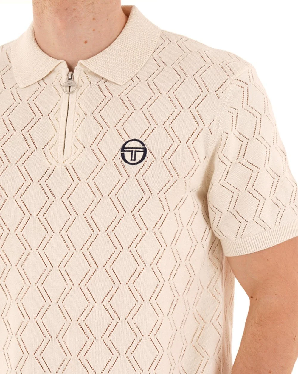Sergio Tacchini Toren Knit Polo Gardenia - Image 3