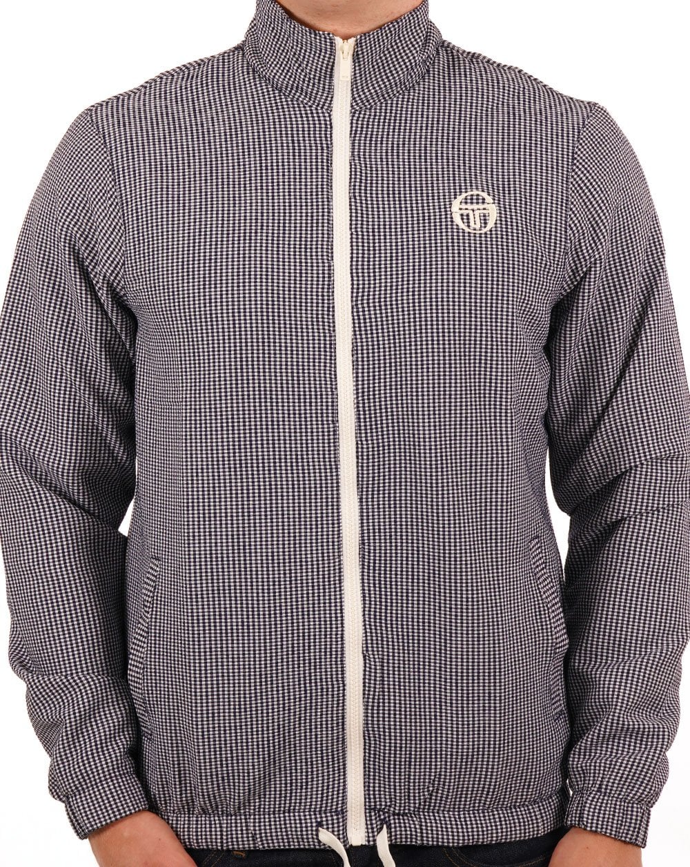 Sergio Tacchini Track Jacket Navy Gingham