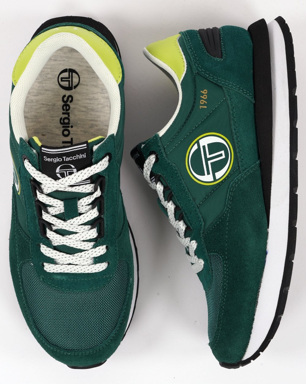 Sergio Tacchini Venezia Trainers Green/Black - Image 4