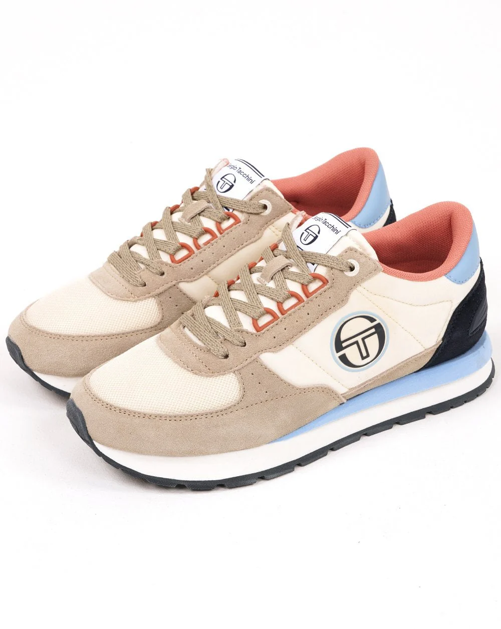 Sergio Tacchini Venezia Trainers Off White / Navy / Sky - Image 2