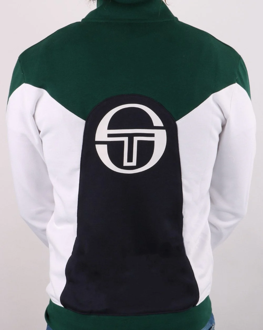 Sergio Tacchini Vero Track Top Green / White / Navy - Image 3