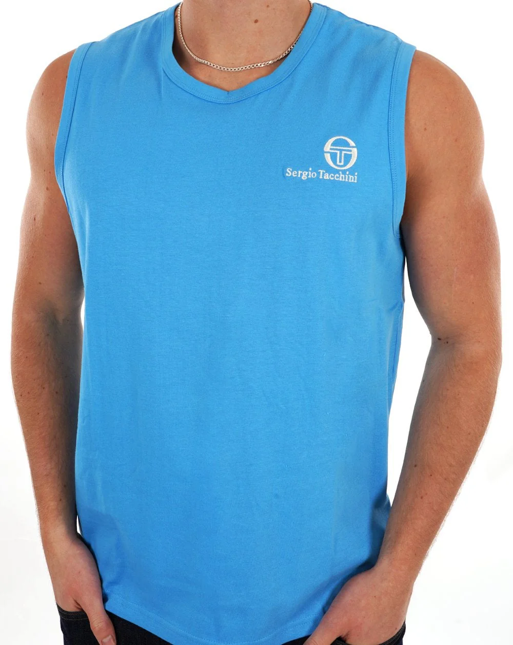 Sergio Tacchini Vest Azuree Blue - Image 3