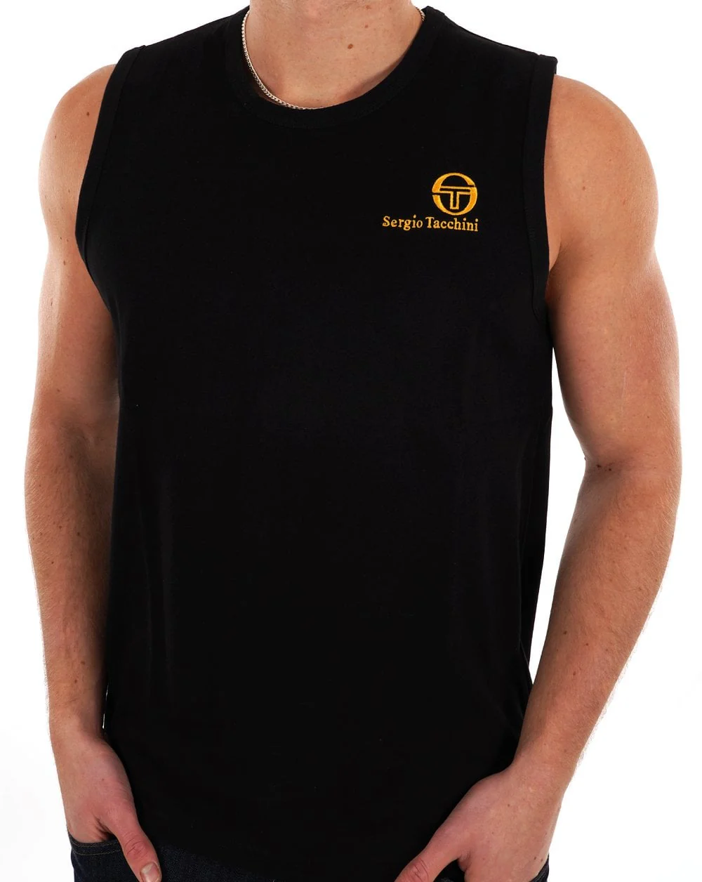 Sergio Tacchini Vest Black Gold - Image 3
