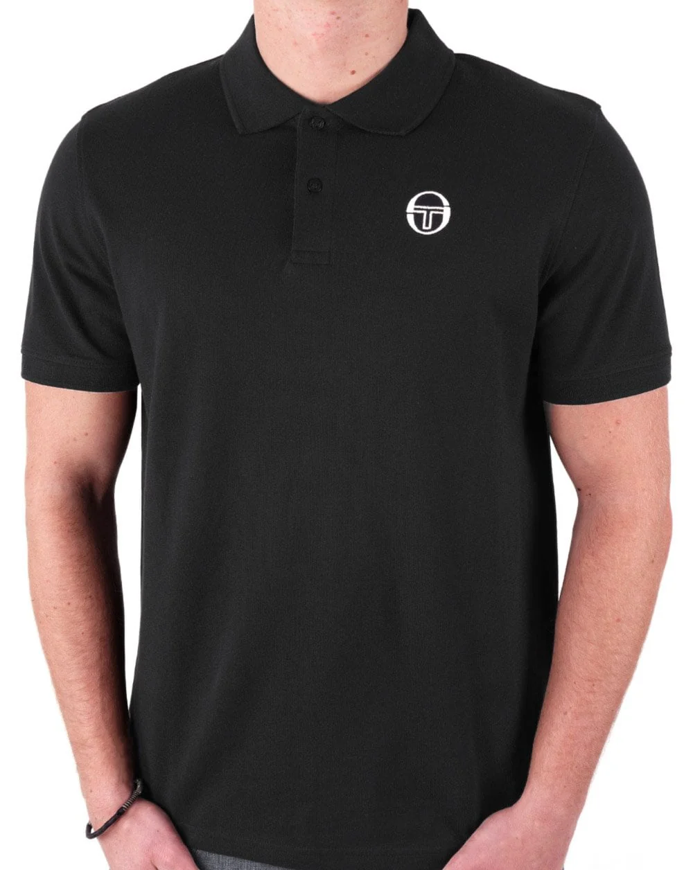 Sergio Tacchini Vitro Polo Shirt Black