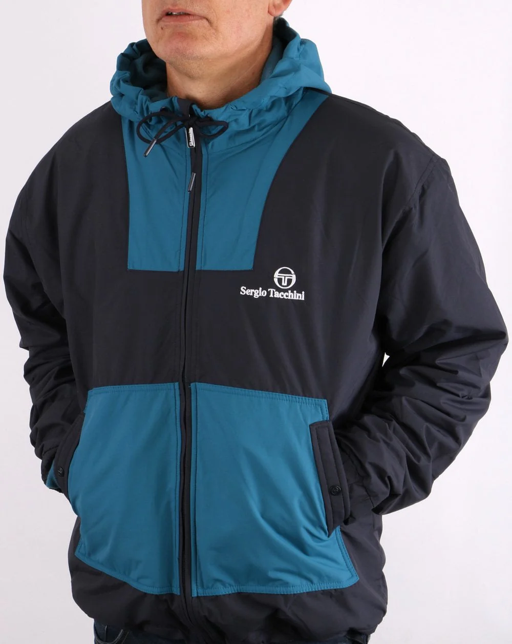Sergio Tacchini Wallace Windbreaker Navy/Sapphire - Image 3