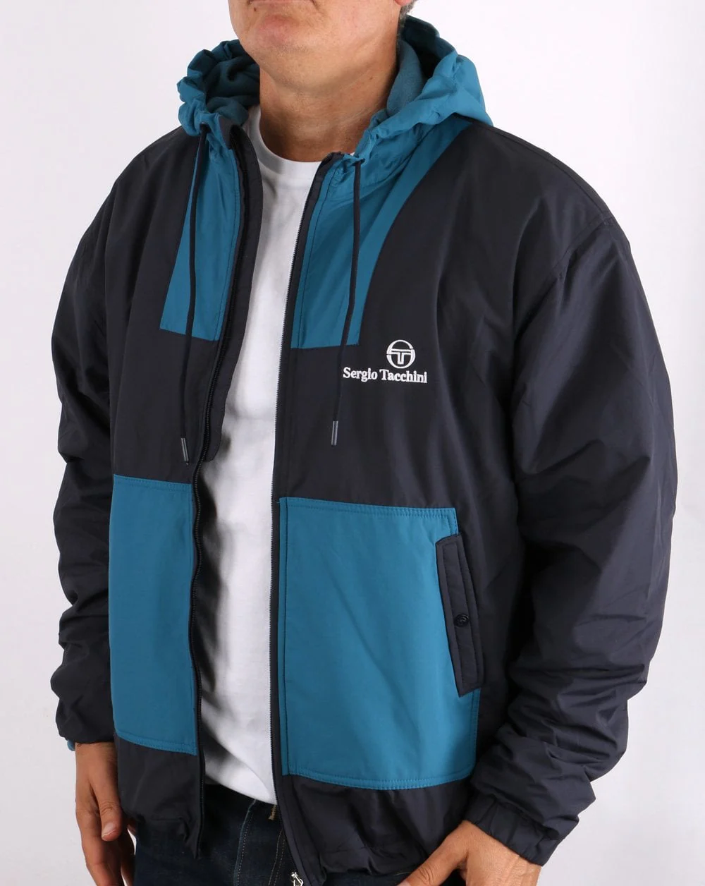 Sergio Tacchini Wallace Windbreaker Navy/Sapphire - Image 4
