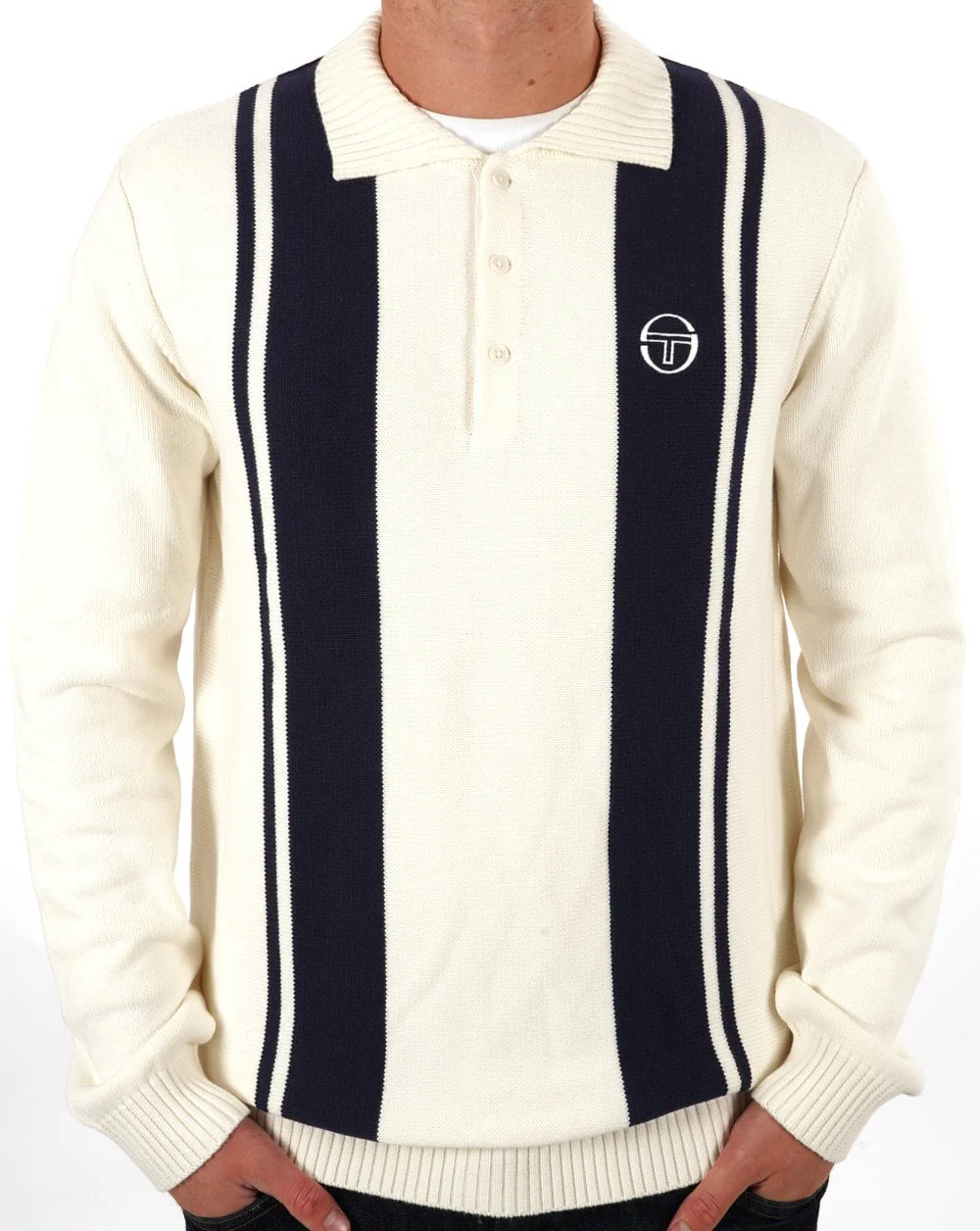 Sergio Tacchini Young Line Knit Gardenia Navy
