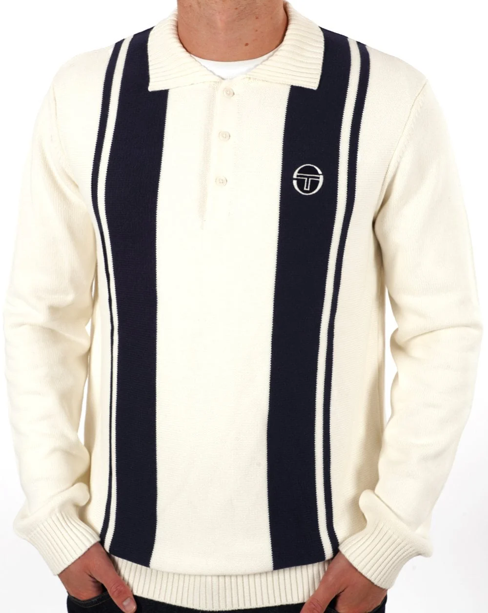Sergio Tacchini Young Line Knit Gardenia Navy - Image 3