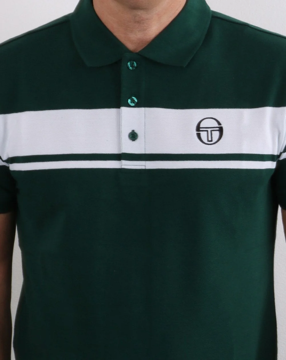 Sergio Tacchini Young Line Polo Shirt Deep Green - Image 3