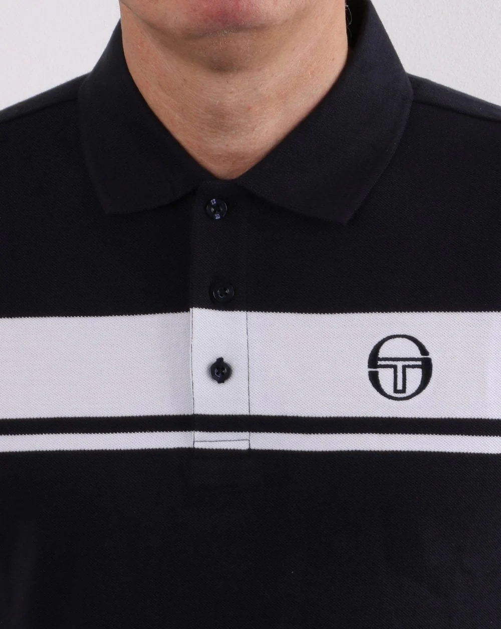 Sergio Tacchini Young Line Polo Shirt Navy/white - Image 3