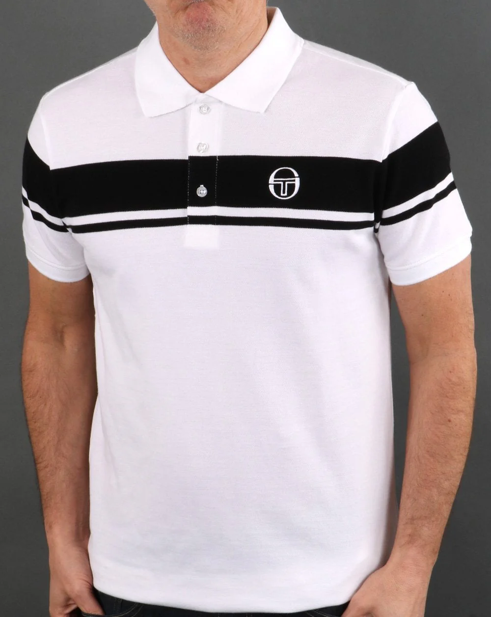 Sergio Tacchini Young Line Polo Shirt White/Black