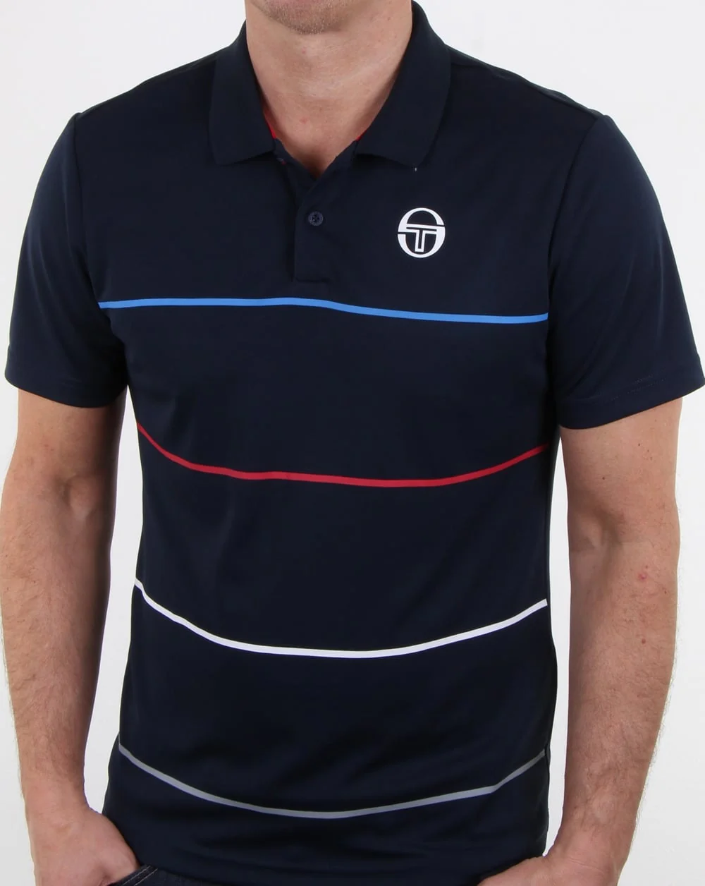 Sergio Tacchini Zakar Polo Shirt Navy