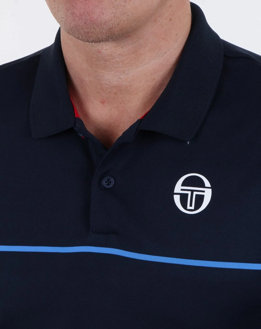 Sergio Tacchini Zakar Polo Shirt Navy - Image 2