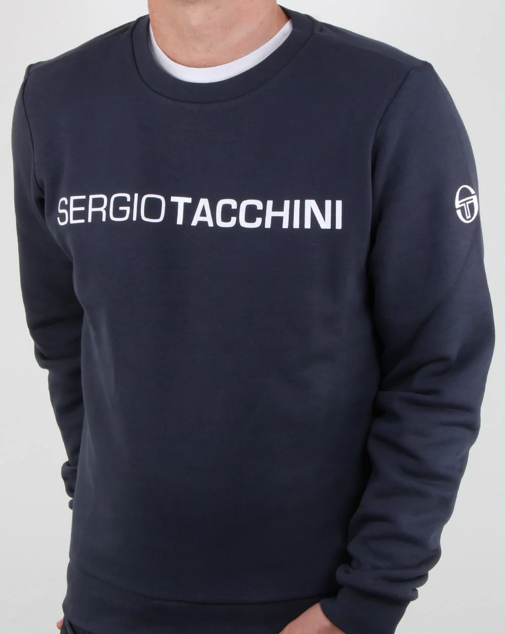Sergio Tacchini Zaman Sweatshirt Navy - Image 3