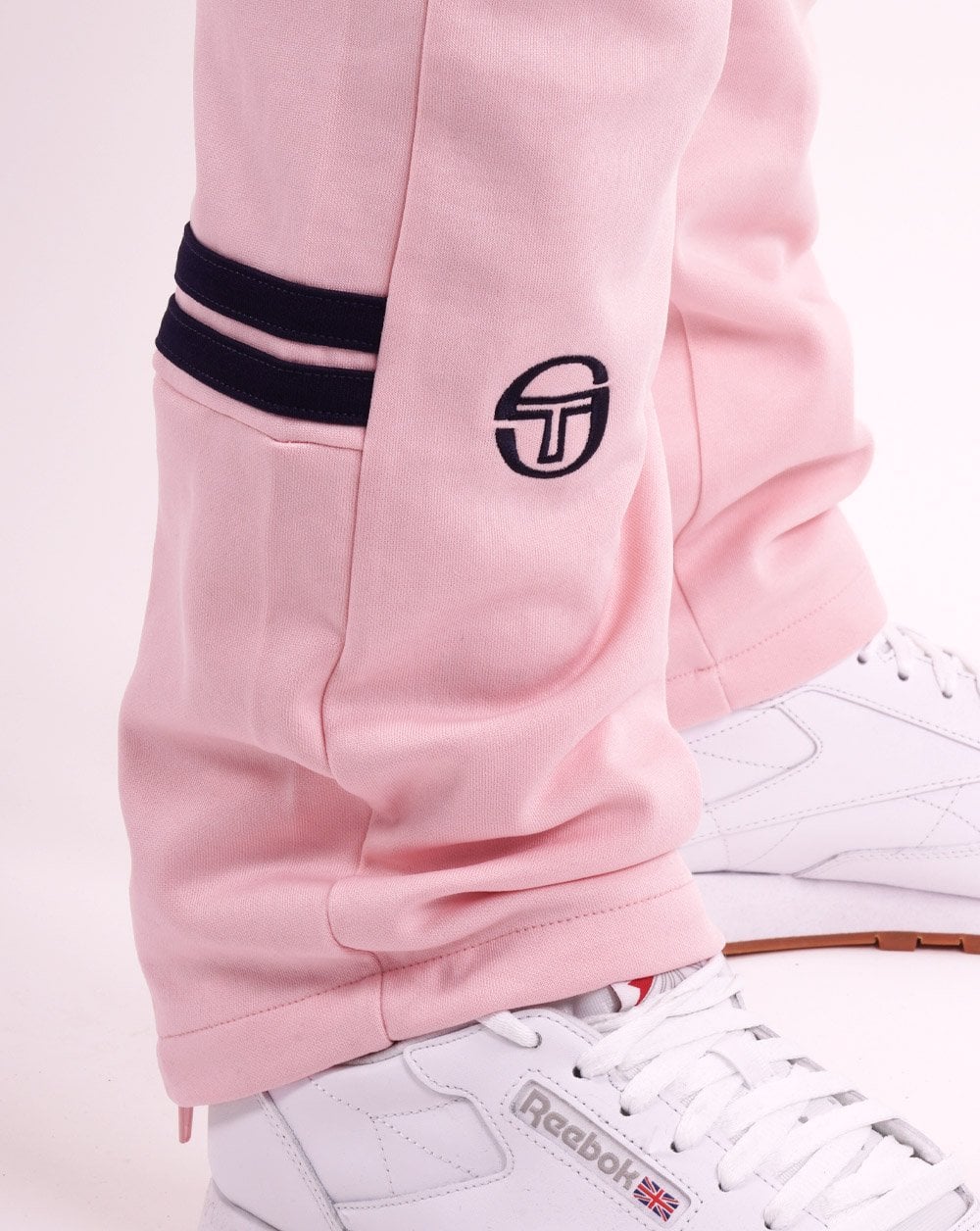 Sergio Tacchini Zip Bottom Orion Track Pants Pink - Image 2