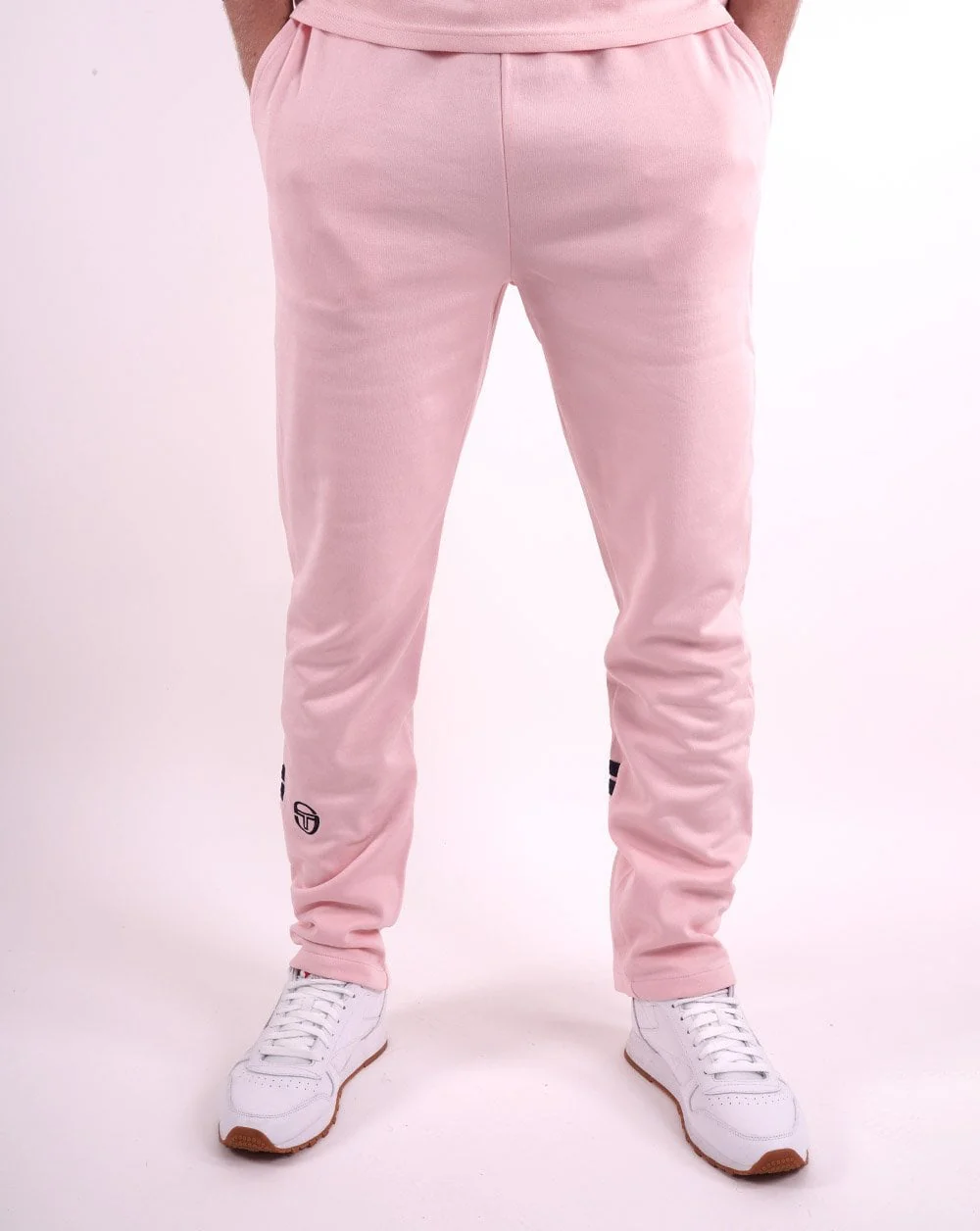 Sergio Tacchini Zip Bottom Orion Track Pants Pink - Image 4