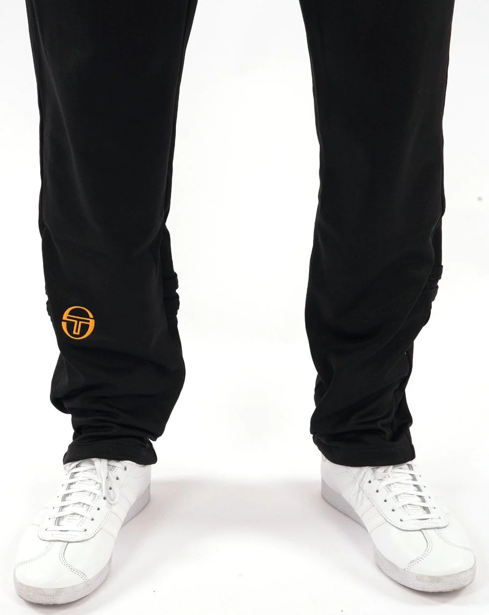 Sergio Tacchini Zip Bottom Track Pants Black/Gold - Image 2