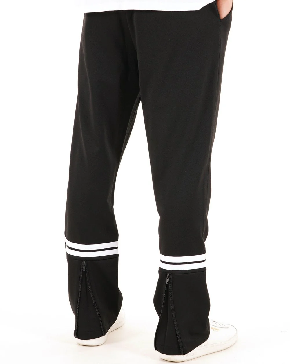 Sergio Tacchini Zip Bottom Track Pants Black/White - Image 2