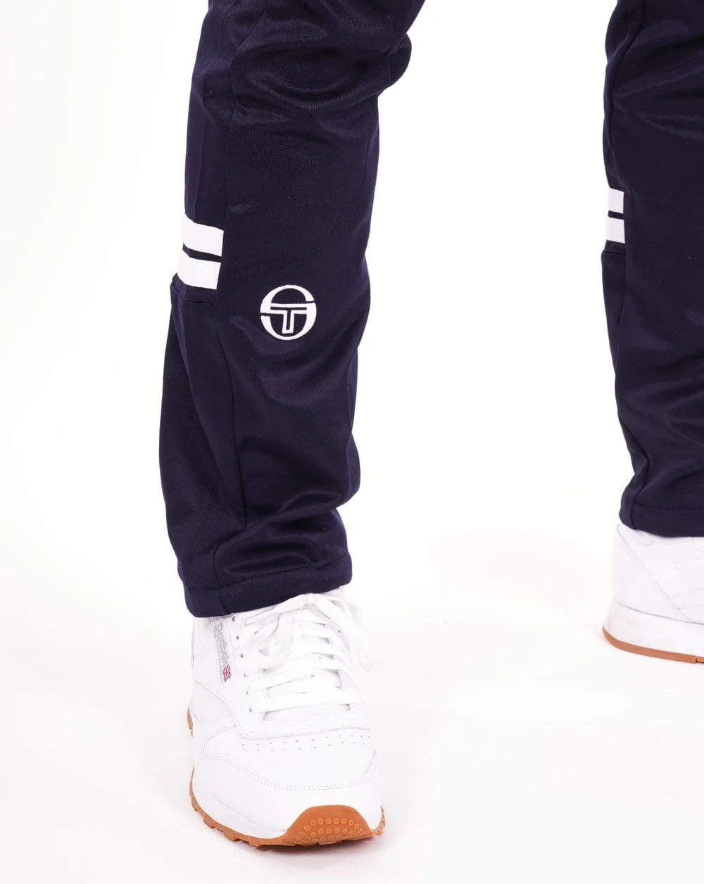 Sergio Tacchini Zip Bottom Track Pants Dark Navy - Image 2