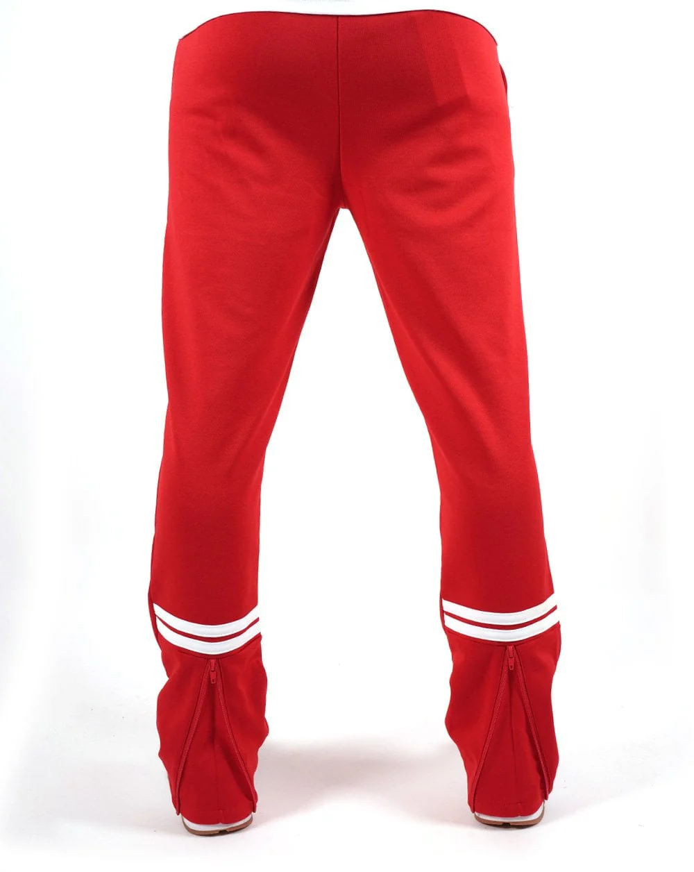 Sergio Tacchini Zip Bottom Track Pants Dark Red - Image 3