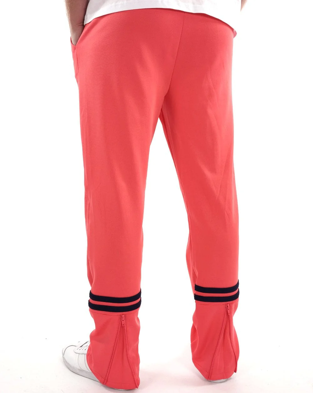 Sergio Tacchini Zip Bottom Track Pants Deep Coral - Image 2