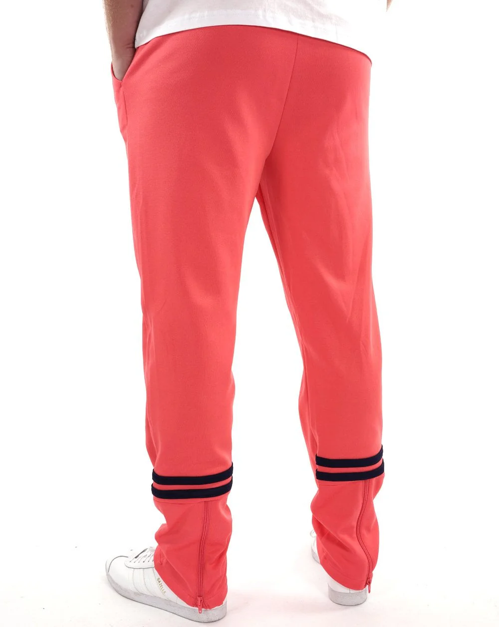 Sergio Tacchini Zip Bottom Track Pants Deep Coral - Image 4