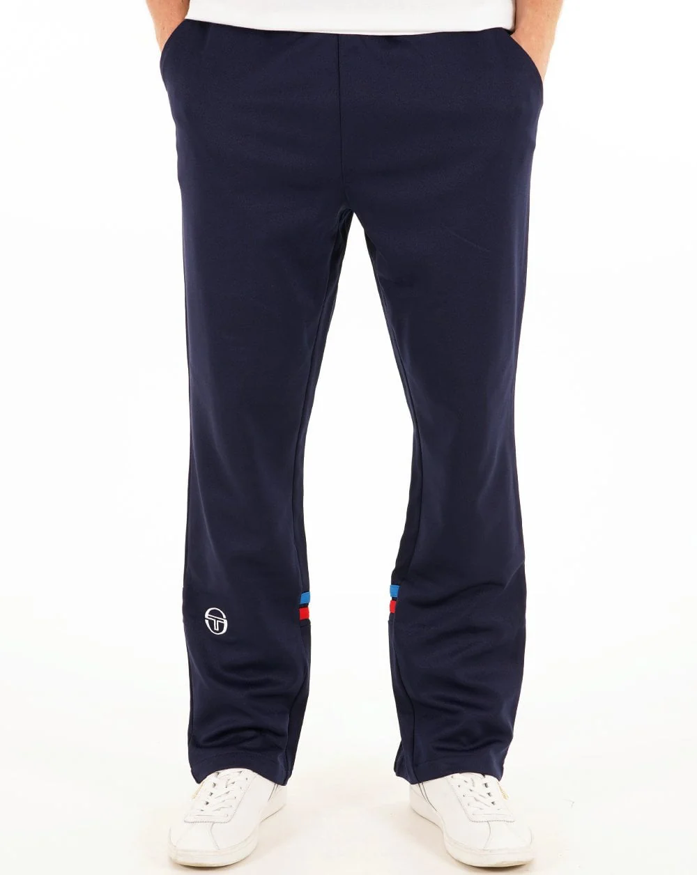 Sergio Tacchini Zip Bottom Track Pants Navy/French Blue