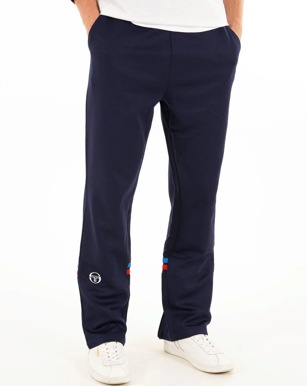 Sergio Tacchini Zip Bottom Track Pants Navy/French Blue - Image 3