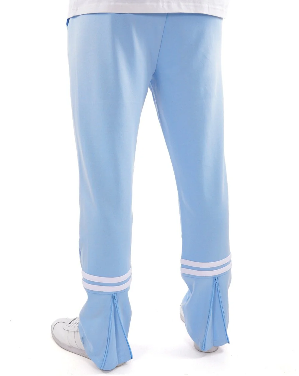 Sergio Tacchini Zip Bottom Track Pants Sky Blue - Image 4