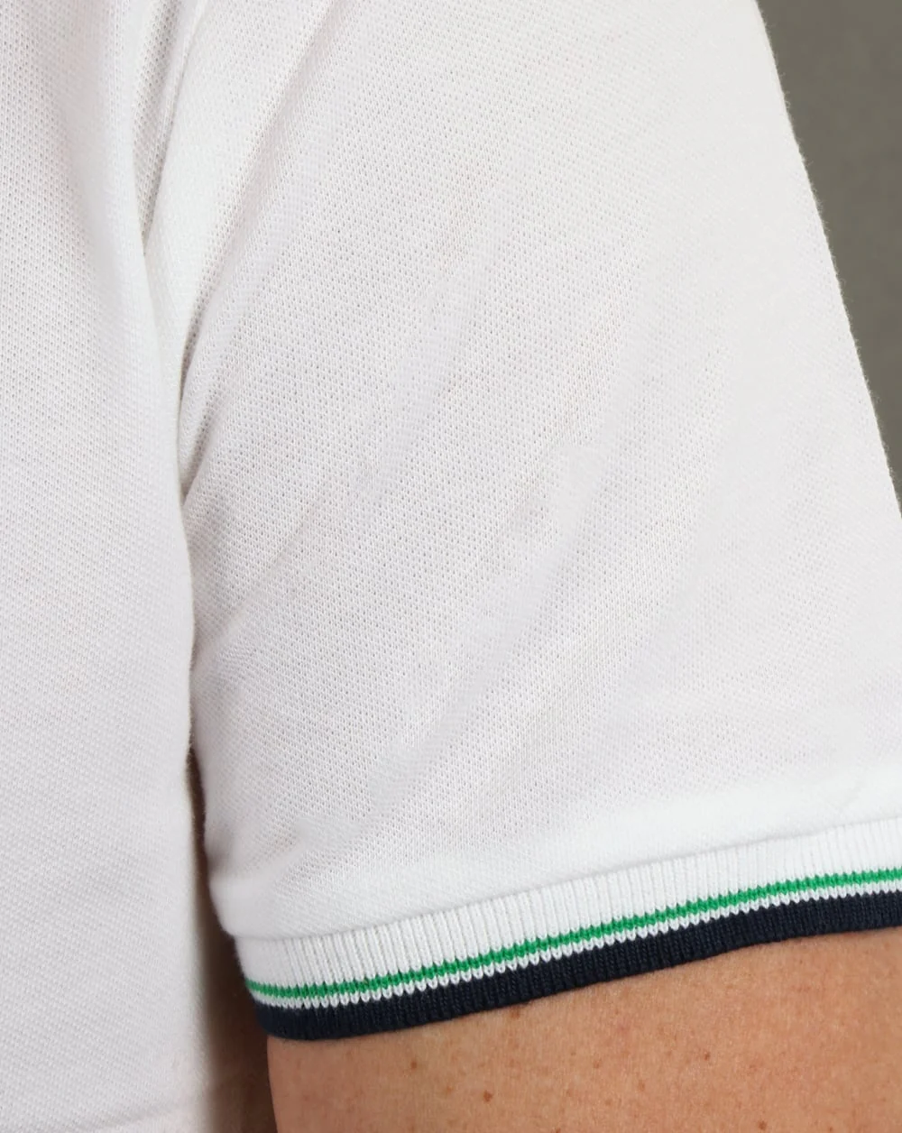 Sergio Tacchini Zuck Tipped Polo Shirt White - Image 3