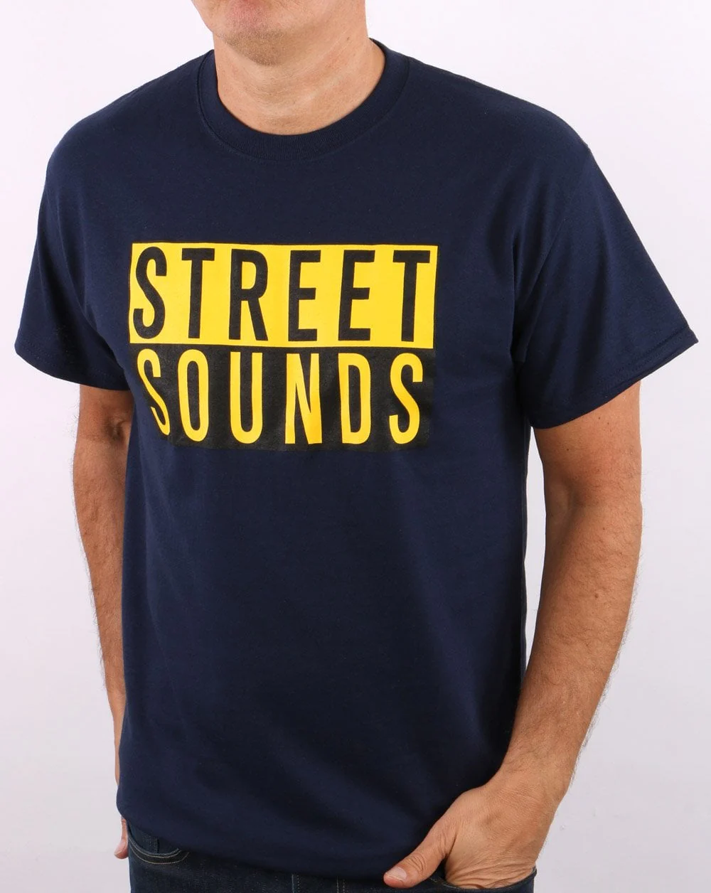 Street Sounds Classic Logo T-shirt Navy - Image 3
