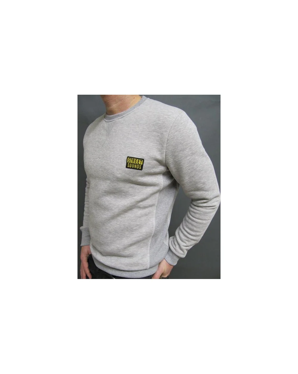 Street Sounds Crew Neck Sweatshirt Grey - Image 2