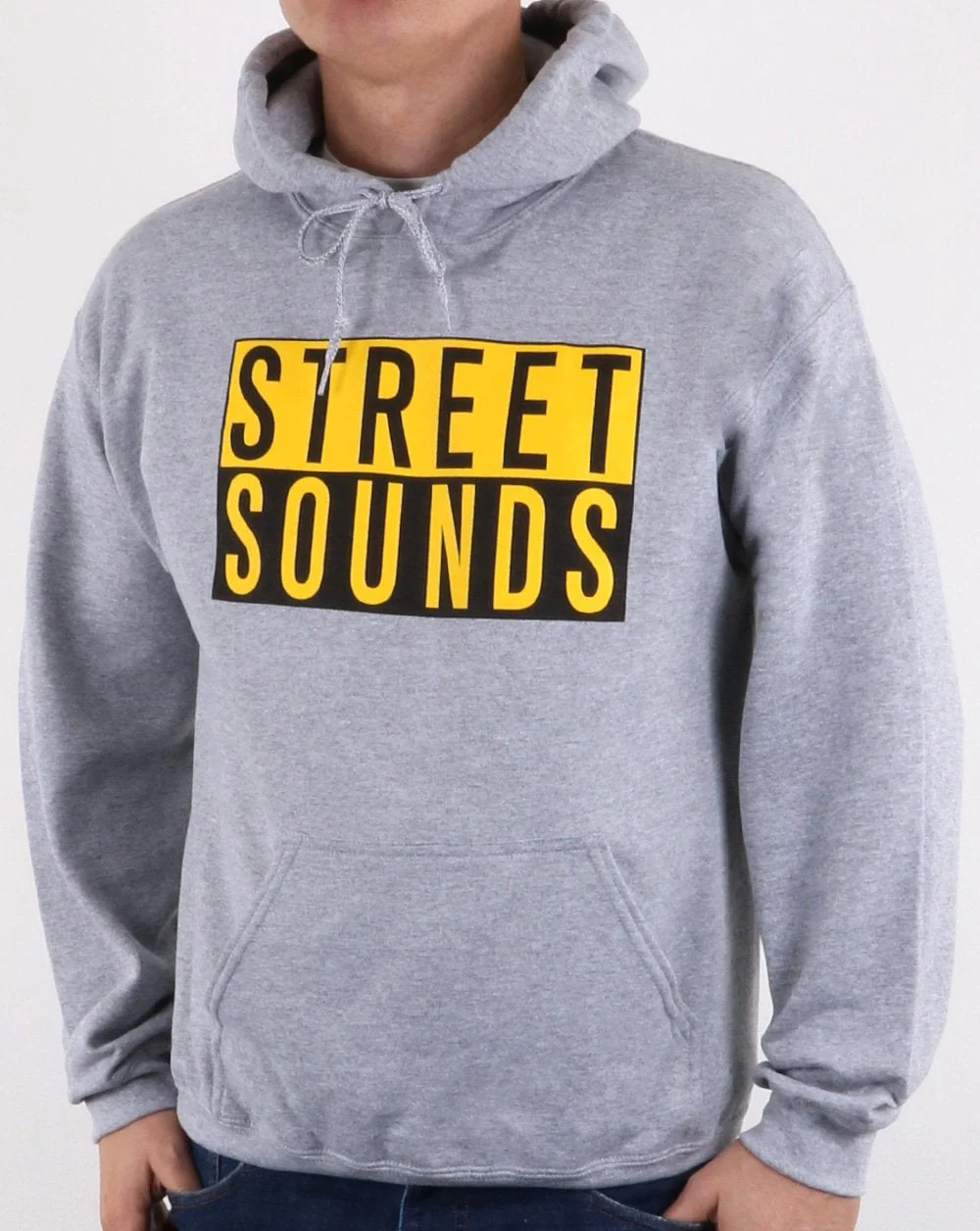 Street Sounds Logo Hoodie Mid Grey Marl - Image 2