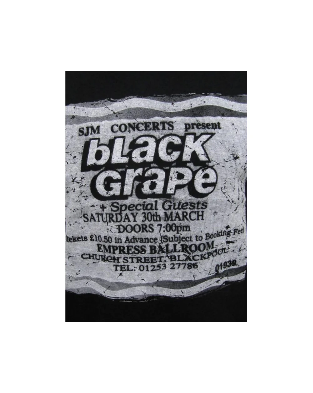 Stub Clothing Black Grape Poster T-shirt Black - Image 2