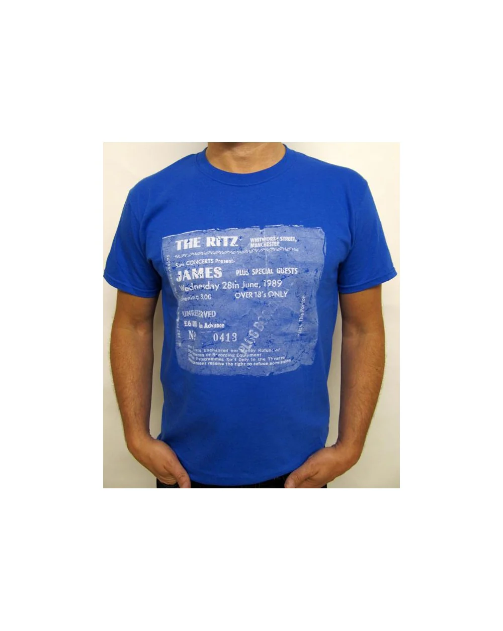 Stub Clothing James Ticket T-shirt Royal Blue