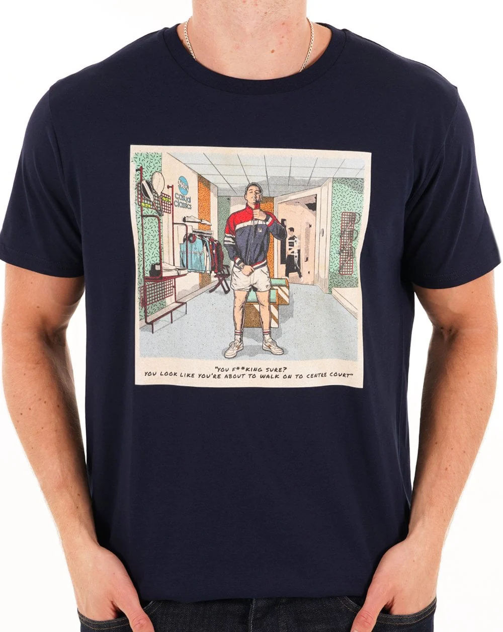 The Business Shop Scene T Shirt Navy - Image 2