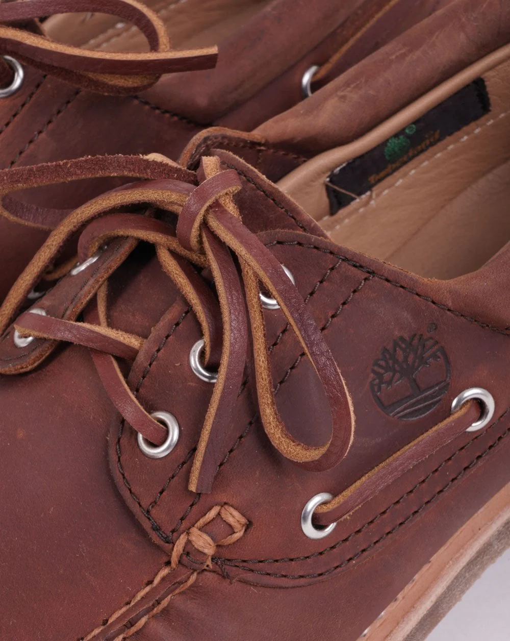 Timberland 3 Eye Handsewn Boat Shoe Rust - Image 2