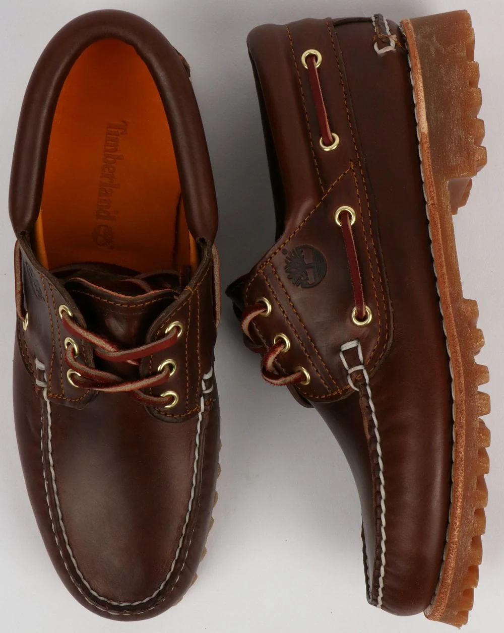 Timberland Authentics 3 Eye Classic Brown Shoes - Image 2