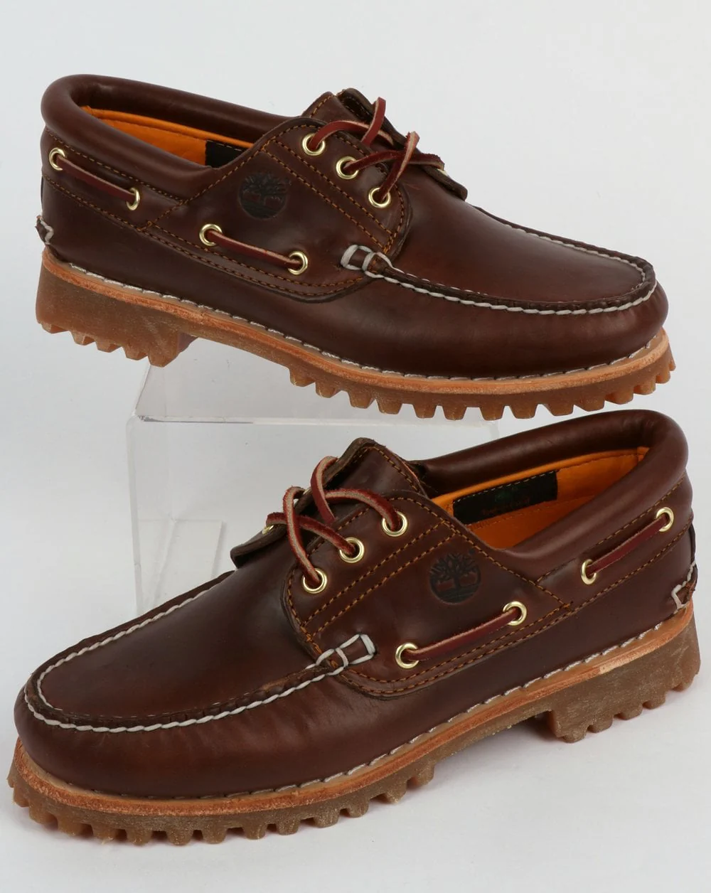 Timberland Authentics 3 Eye Classic Brown Shoes - Image 4