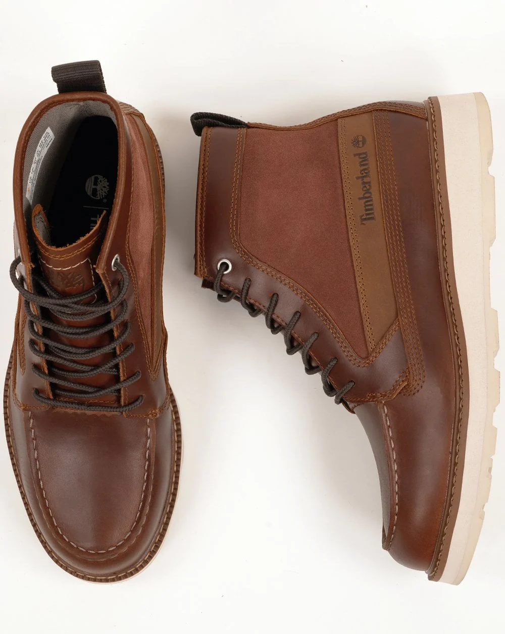Timberland Britton Mills Mid Lace Waterproof Boot Rust Full Grain - Image 3