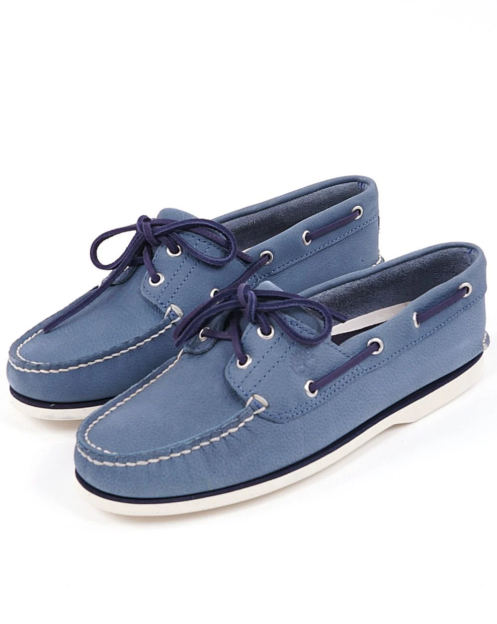 Timberland Classic 2 Eye Boat Shoe Blue Nubuck