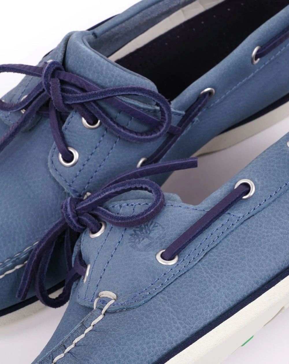 Timberland Classic 2 Eye Boat Shoe Blue Nubuck - Image 2