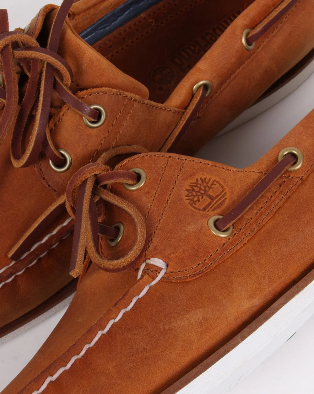 Timberland Classic 2 Eye Boat Shoe Orange Tan - Image 2