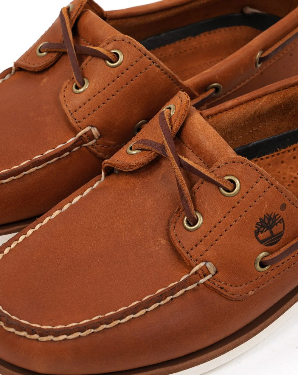 Timberland Classic 2 Eye Boat Shoes Apricot Buff - Image 2